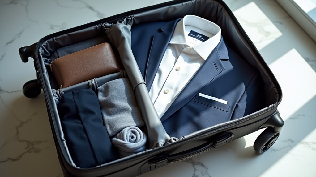 packing dry cleaned clothes