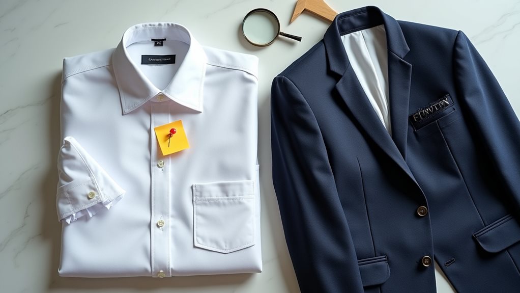 prepare garments before drop off