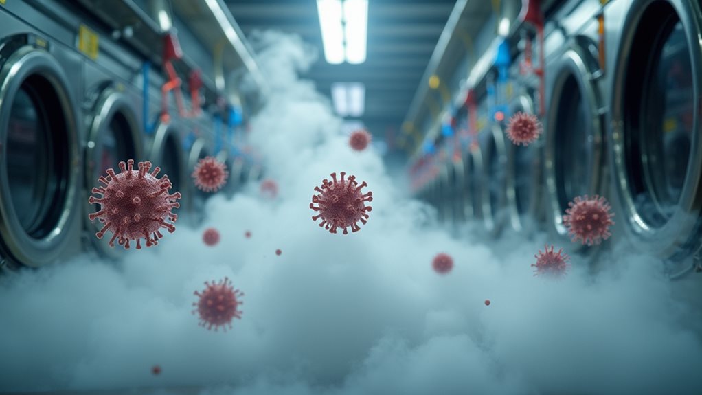 steam and solvent sanitization