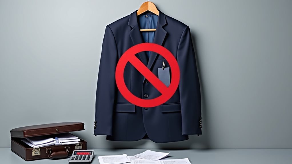 business suits not deductible