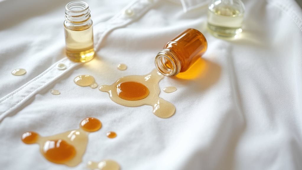 chemical reactions cause stains