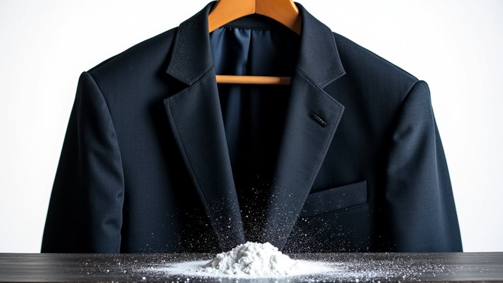 chemical residue on clothes