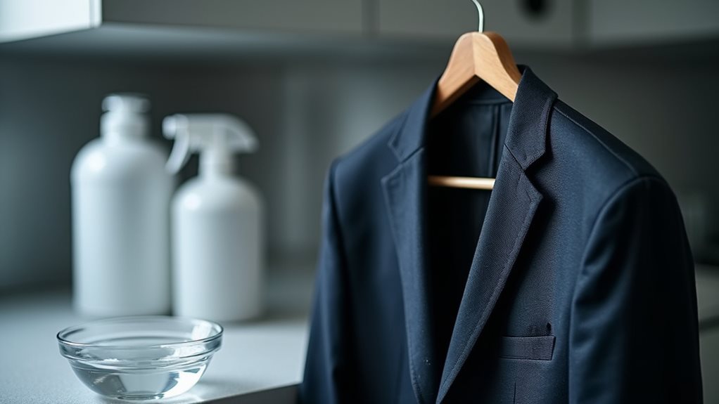 chemical residue on clothing