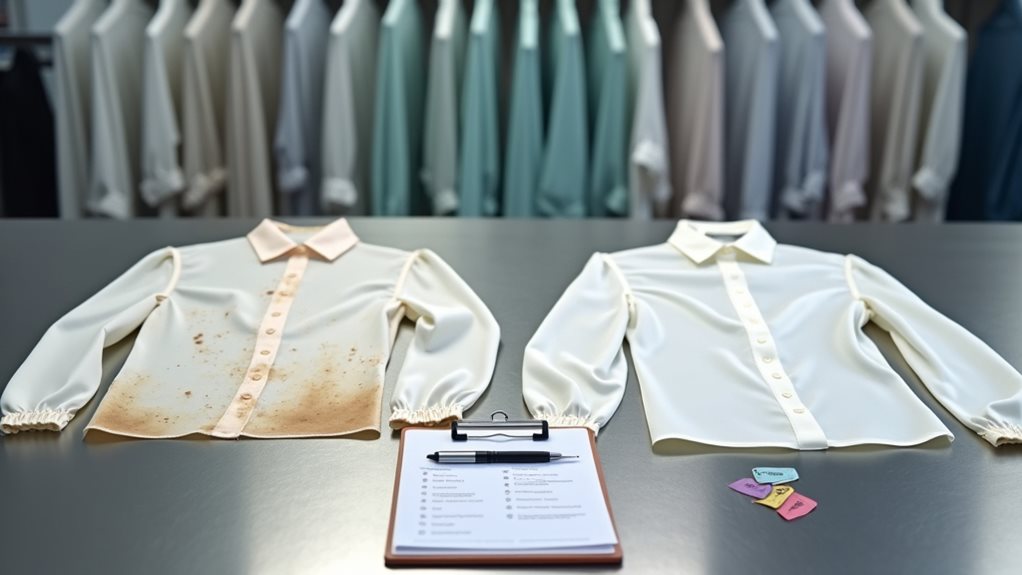 communicate garment condition clearly