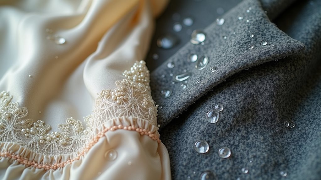 delicate fabrics require dry cleaning