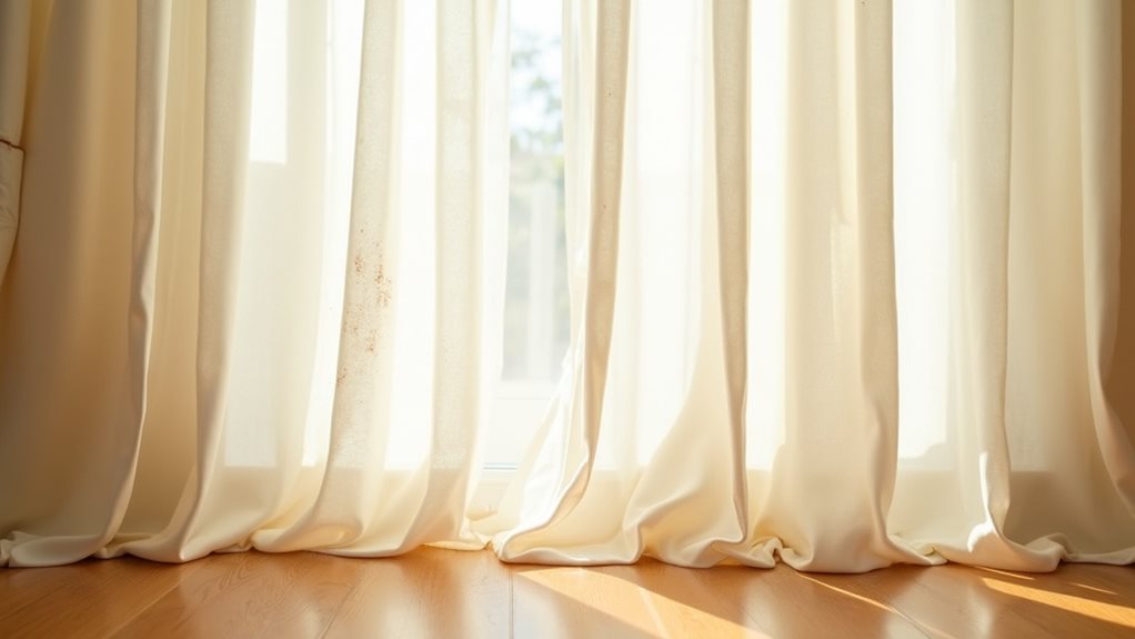 dry clean curtains regularly