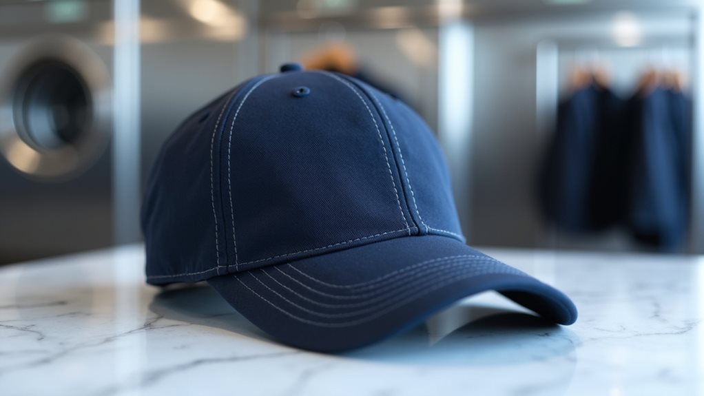 dry cleaning a cap