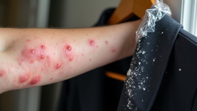 dry cleaning chemical rash