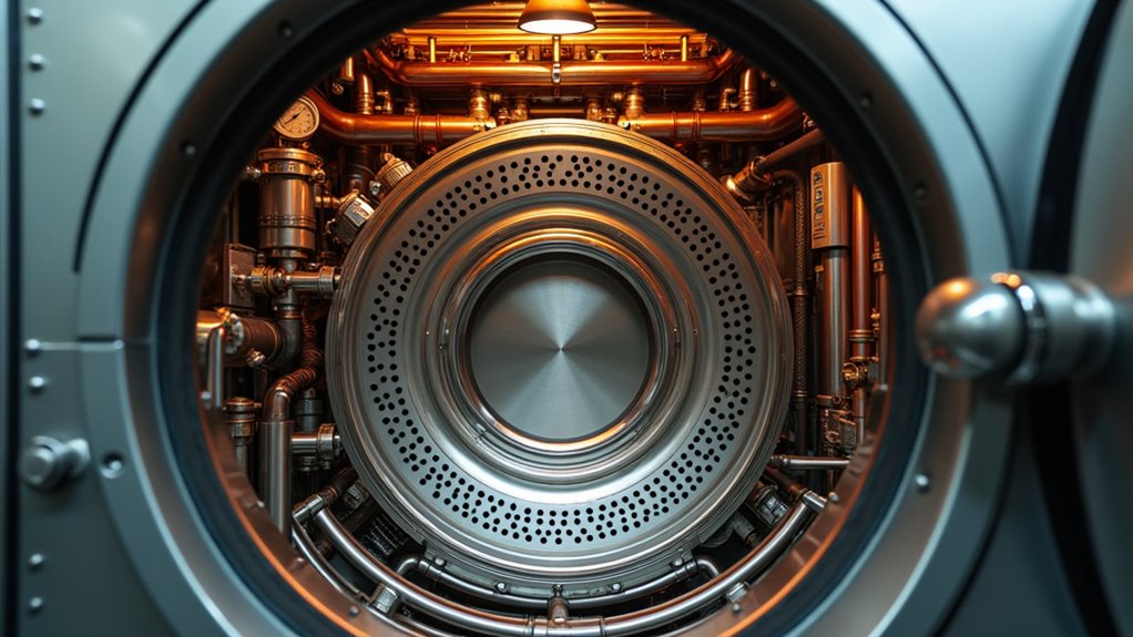 dry cleaning machine components working