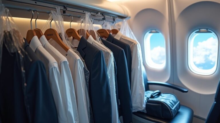 dry cleaning on plane