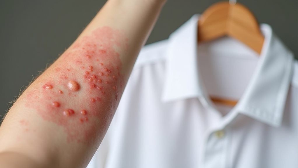dry cleaning skin irritation