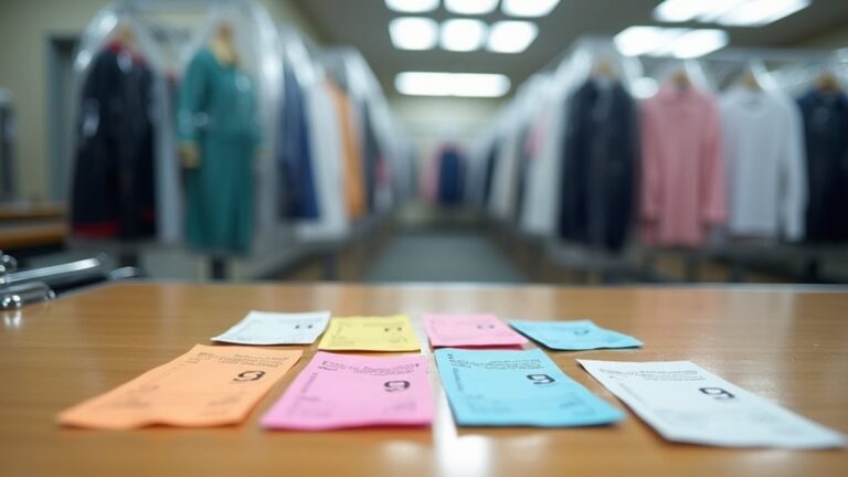dry cleaning ticket requirement