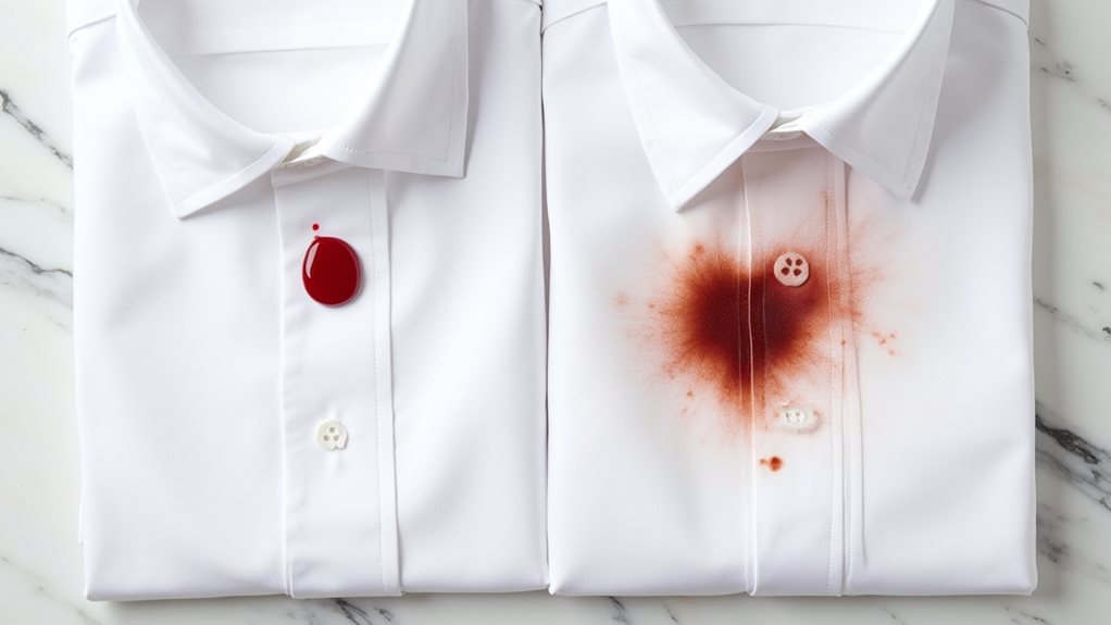 fresh vs set in blood stains