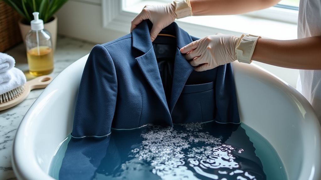 hand wash your blazer