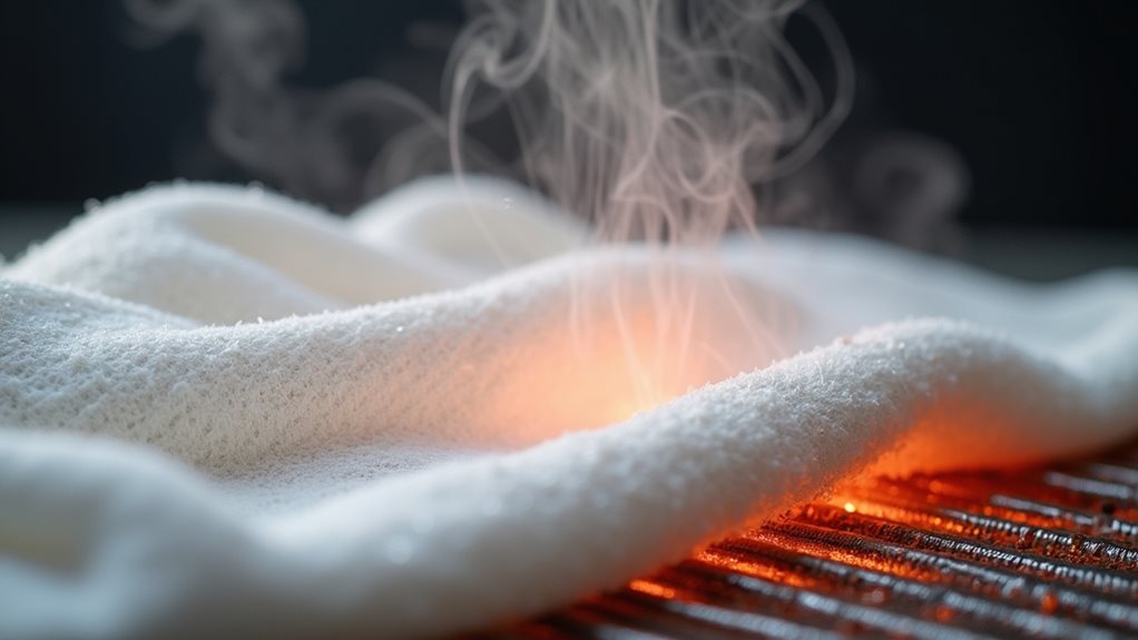 heat activated steam cleaning process