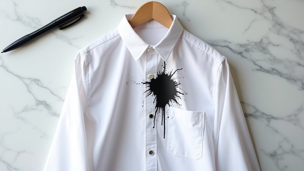 ink stains require specialized treatment