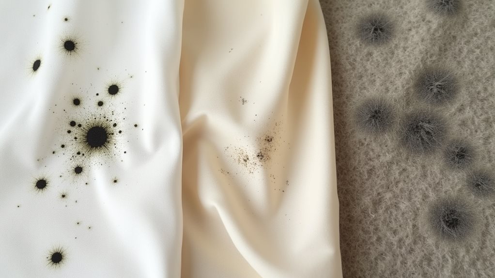 mold spores and fabric interaction