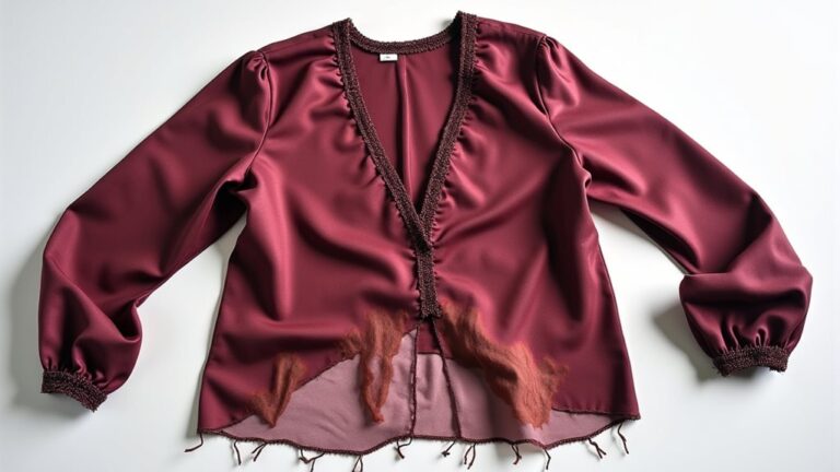 possible fabric damage occurs