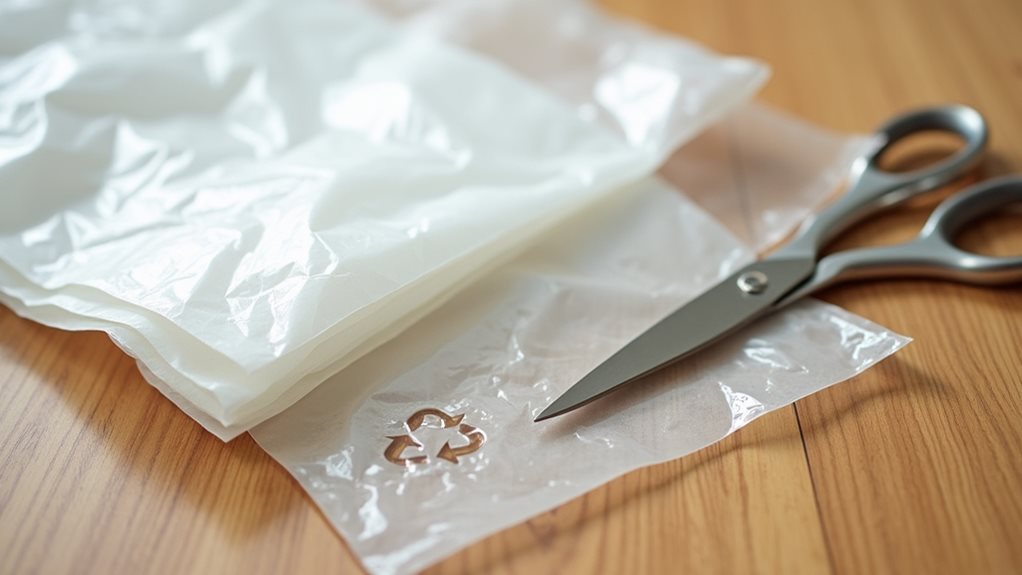 prepare dry cleaning bags
