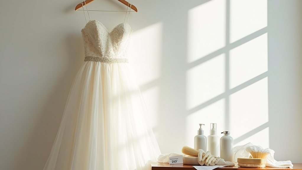 professional wedding dress cleaning