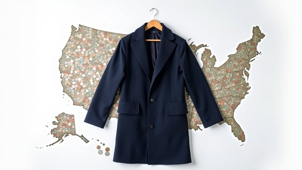 regional dry cleaning costs