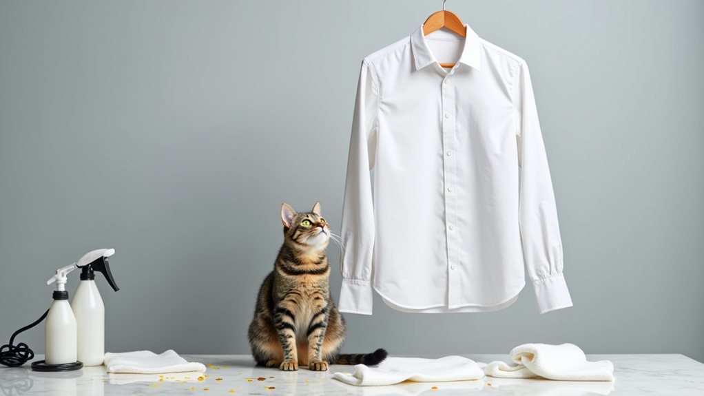 removing cat urine stains