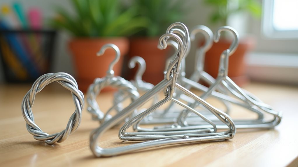 repurposing hangers for organization