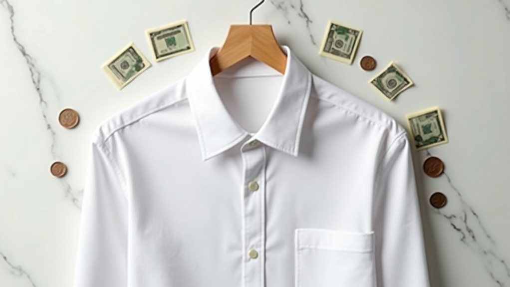 shirt dry cleaning cost