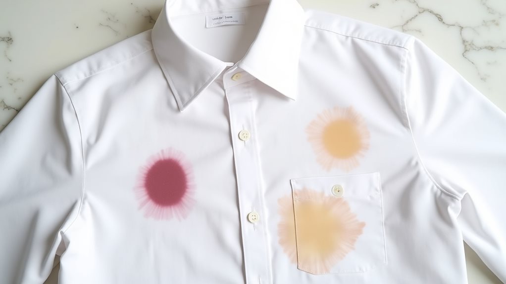 stains may resist removal