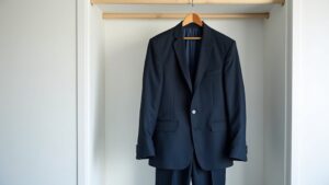 suit wear before cleaning