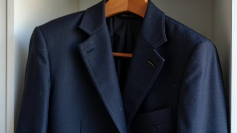 suit wear before cleaning