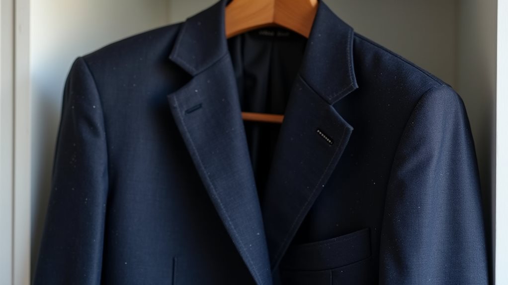 suit wear before cleaning