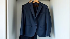 suit wear before cleaning
