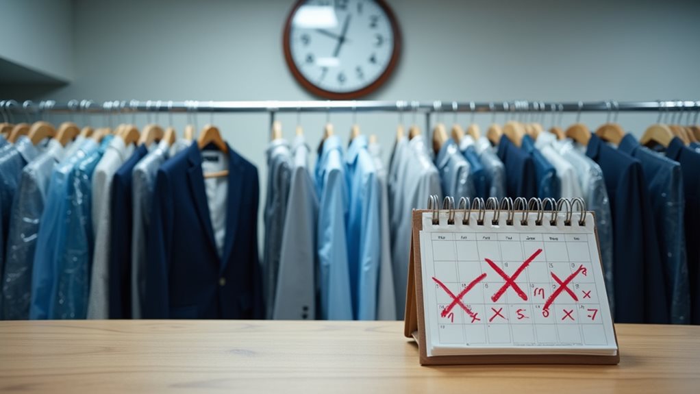 timely garment pickup essential
