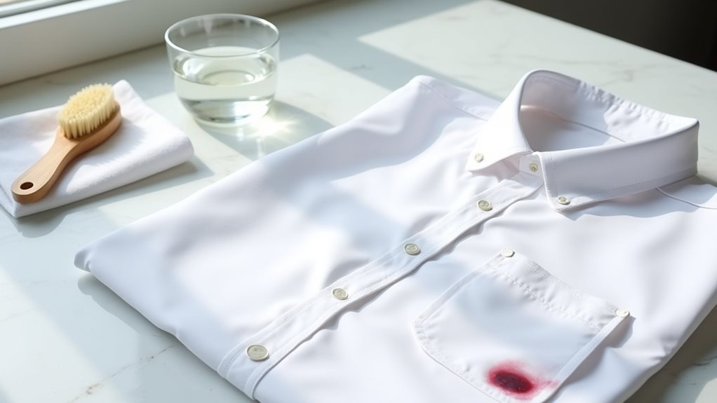 treat stains before cleaning