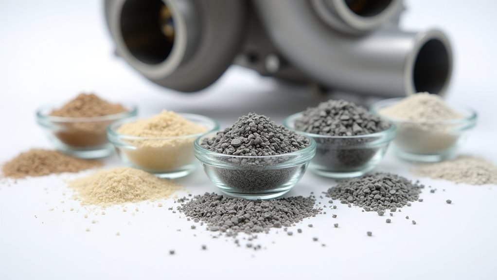 turbocharger cleaning grain size