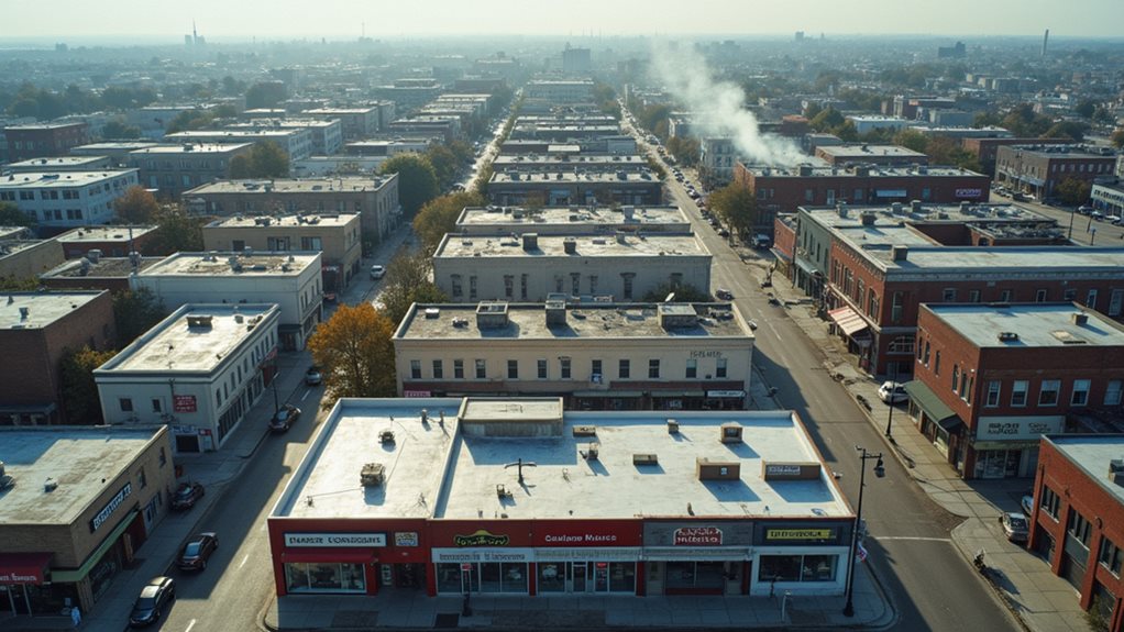 urban concentration of cleaners