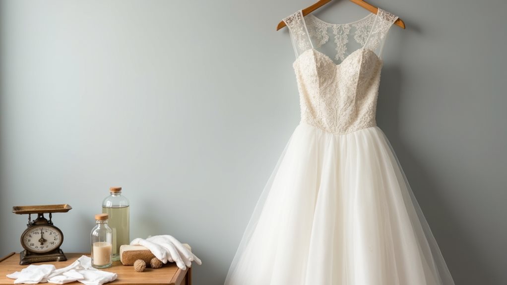 wedding dress cleaning costs