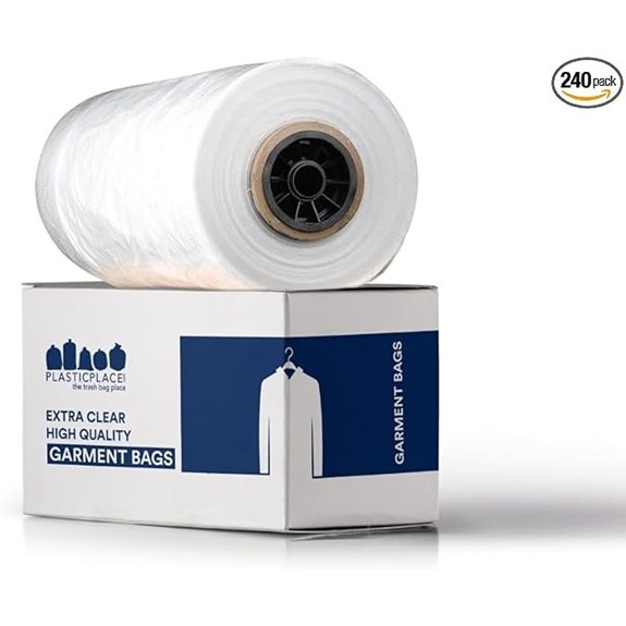 Plasticplace Clear Garment Bags 240 Count (72x21x7)